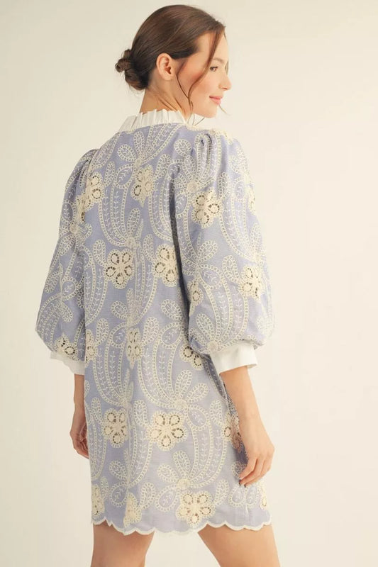 Candice - Crochet button down dress