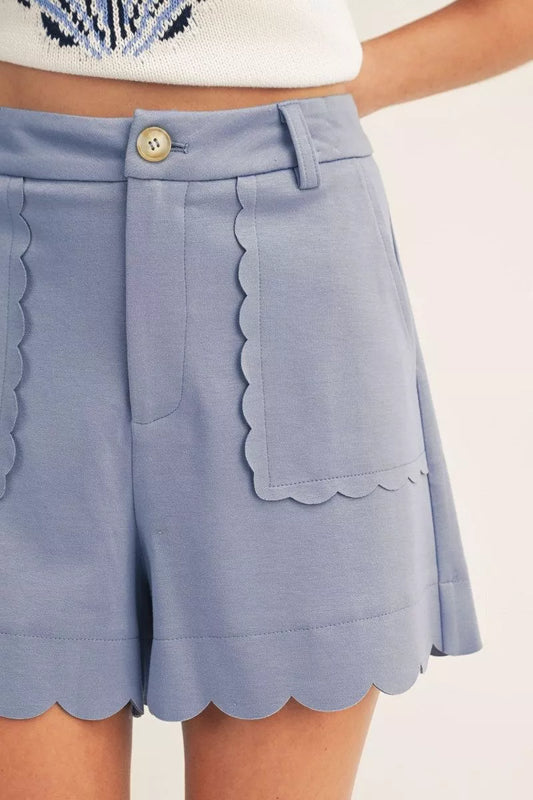 Madelyn - Scalloped Shorts